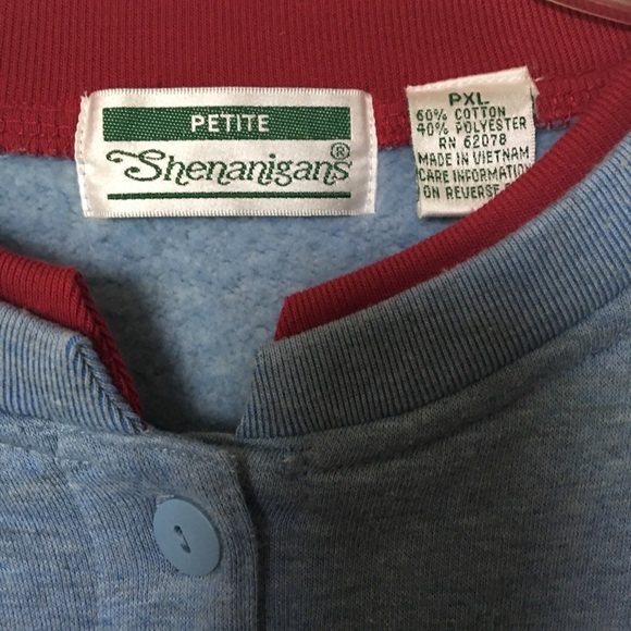 Shenanigans Apple Themed Cardigan - Petite XL - Picture 4 of 4